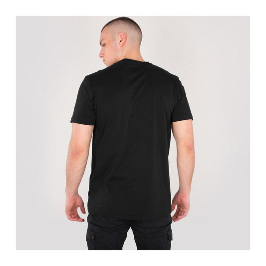 Basic T Foil Print - black/gold