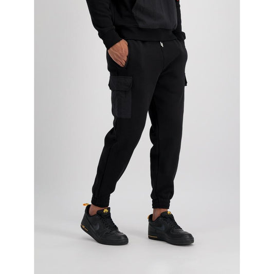 Sweat Nylon Cargo Jogger - black