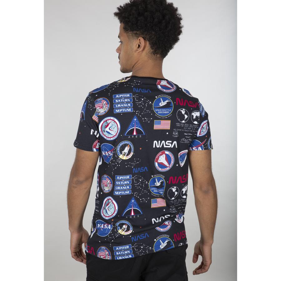 NASA AOP T-shirt - black