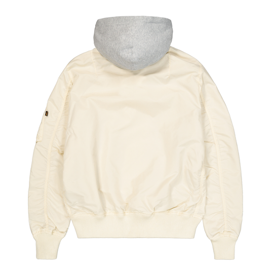 MA-1 TT Hood Bomber Jacket - vintage-white