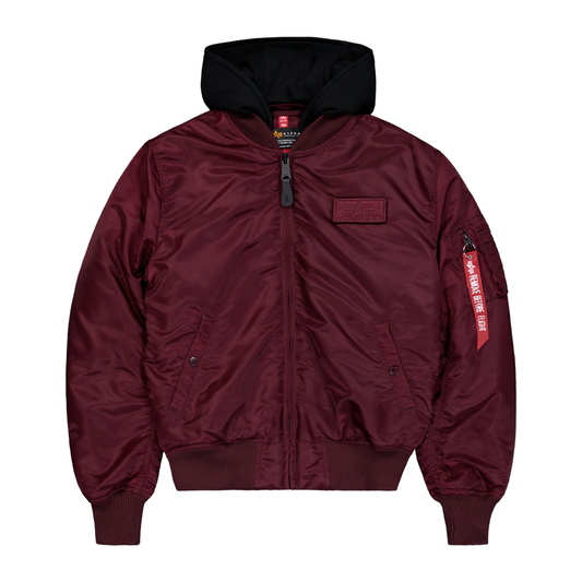 MA-1 ZH Backprint - dark cherry