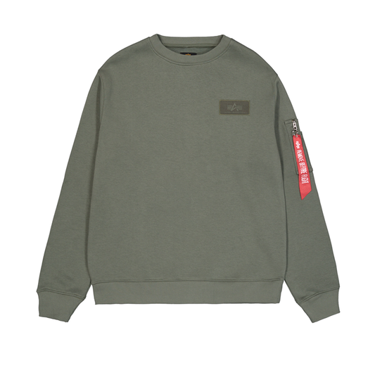 Back Print Sweatshirt - dark olive
