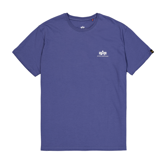 Backprint Camo Print T-Shirt - night purple