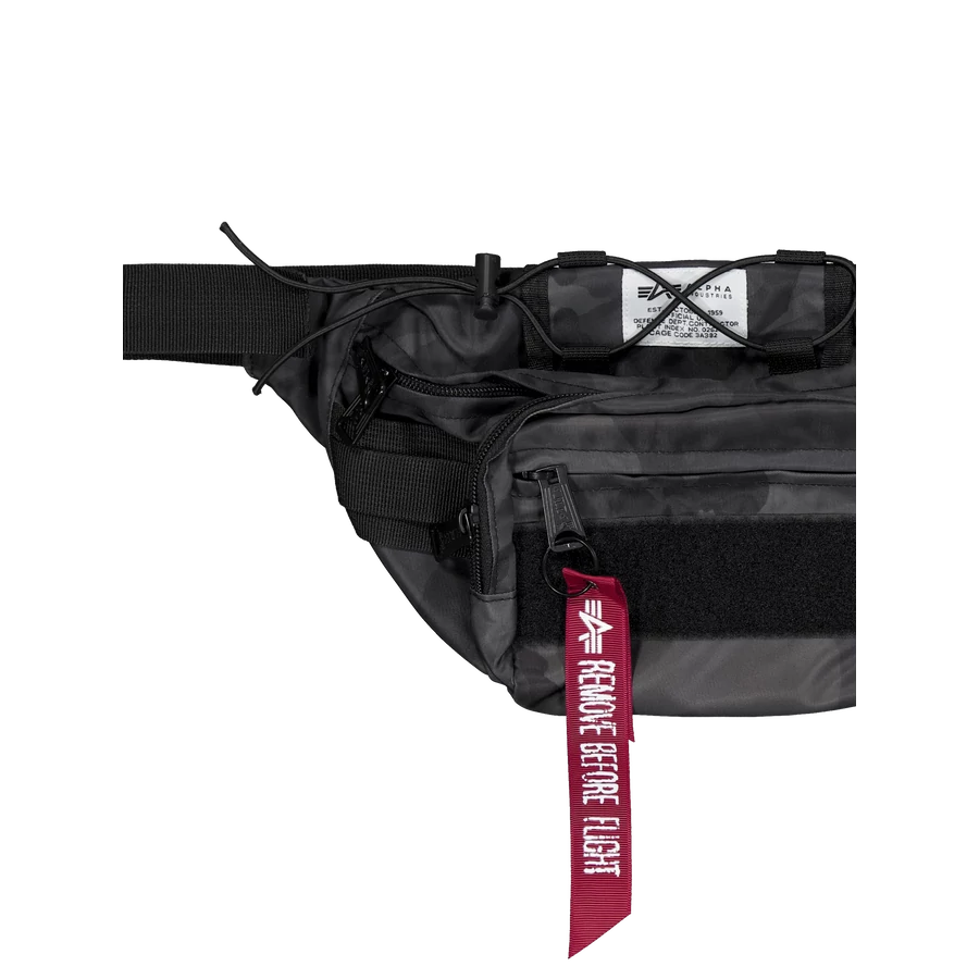 Tactical Waist Bag - black camo