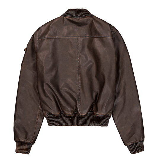MA-1 FL Vintage Wmn - vintage brown
