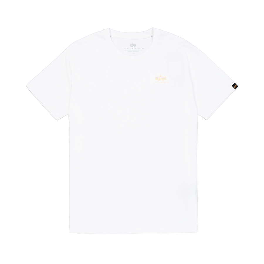 Basic Small Logo TPU T-Shirt - white/gold