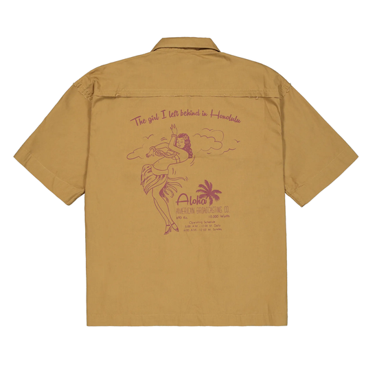 Aloha Safari Shirt - khaki