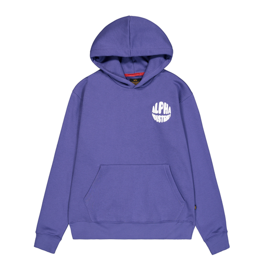 Logo Back Print Hoodie - night purple
