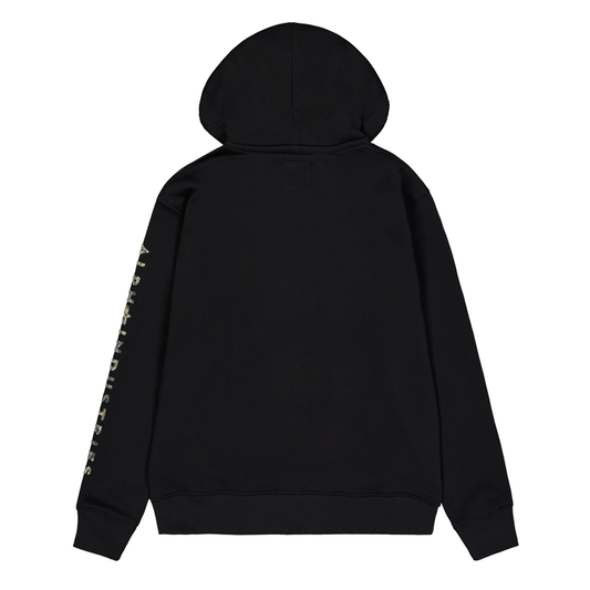 Camo Sleeve Hoodie - black
