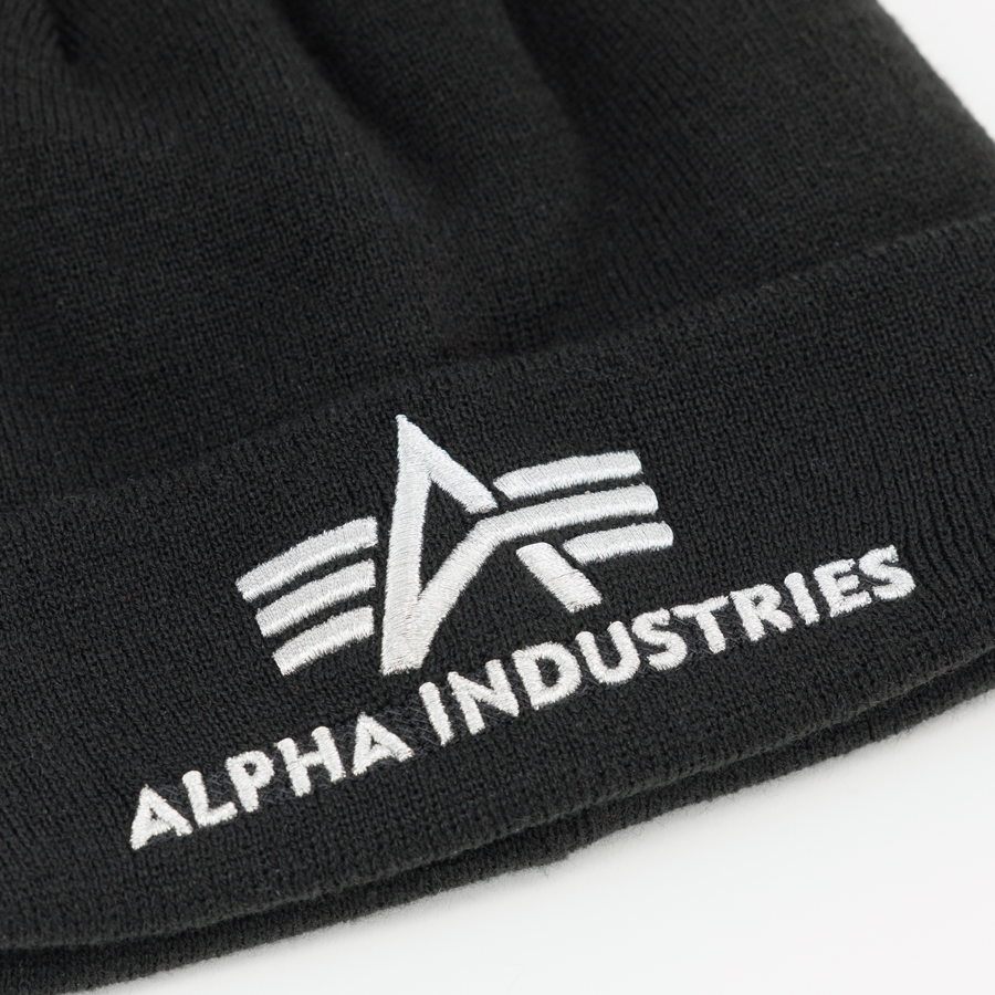 3D Beanie - black/silver