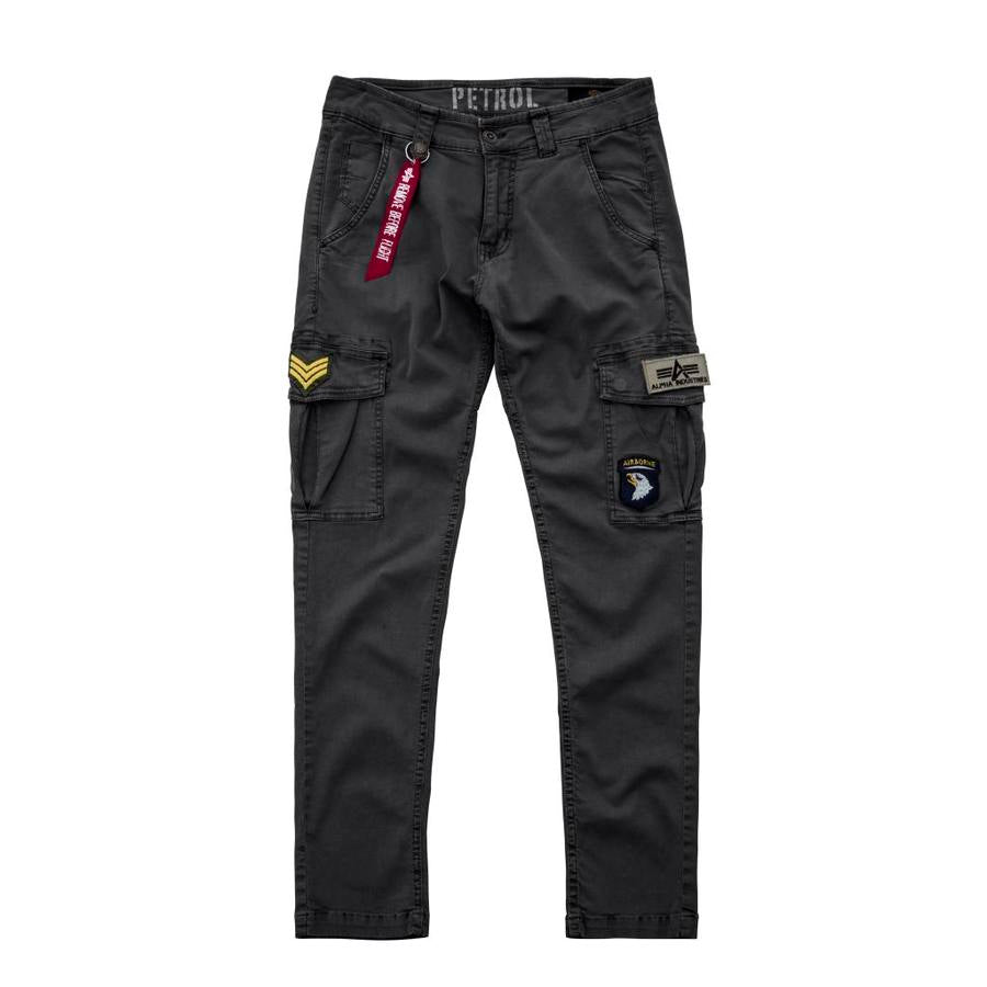Petrol Patch Pant - greyblack