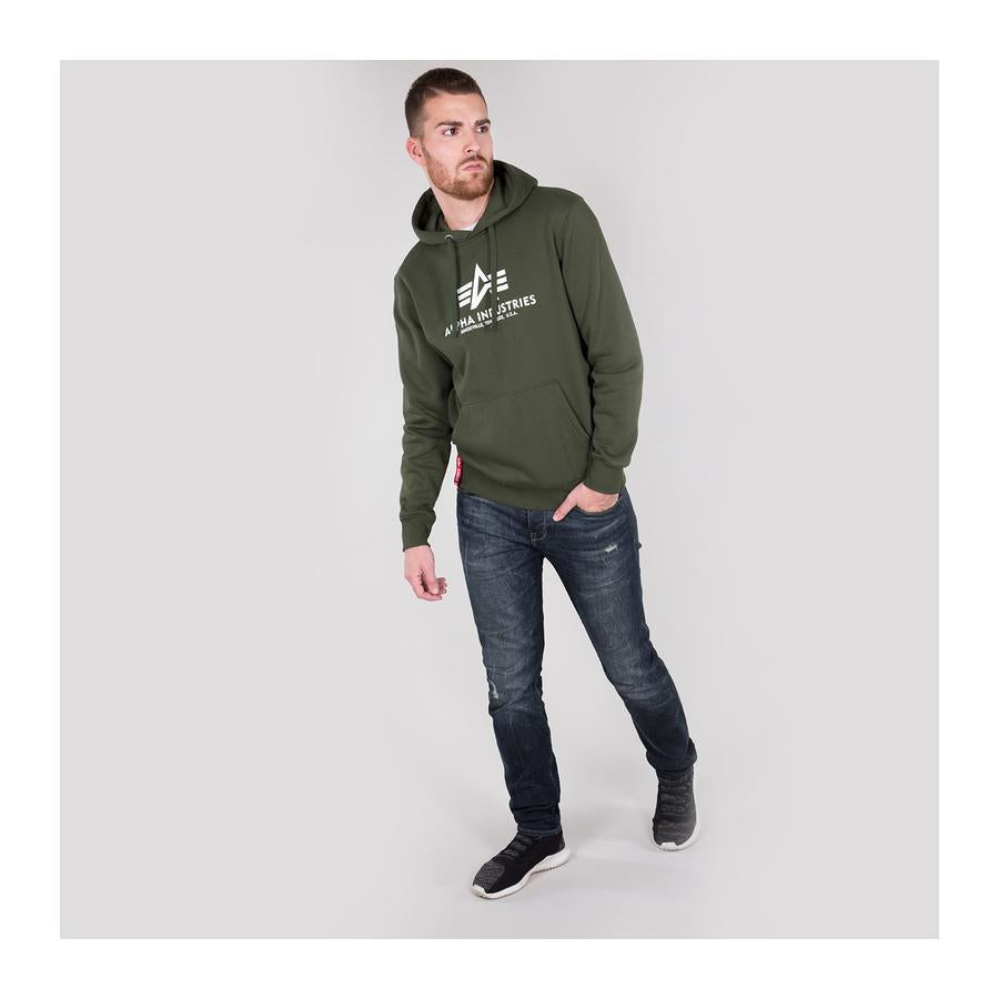 Basic Hoody - dark green