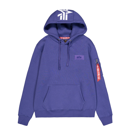 Back Print Hoodie - night purple
