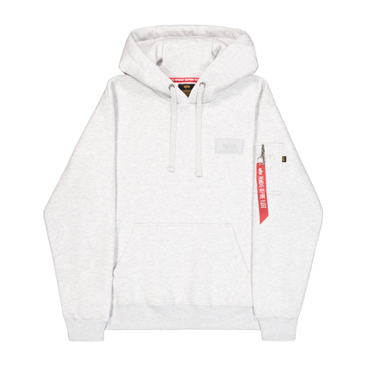 Back Print Hoodie - pastel grey melange