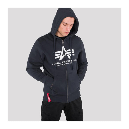 Basic Zip Hoody - replica blue