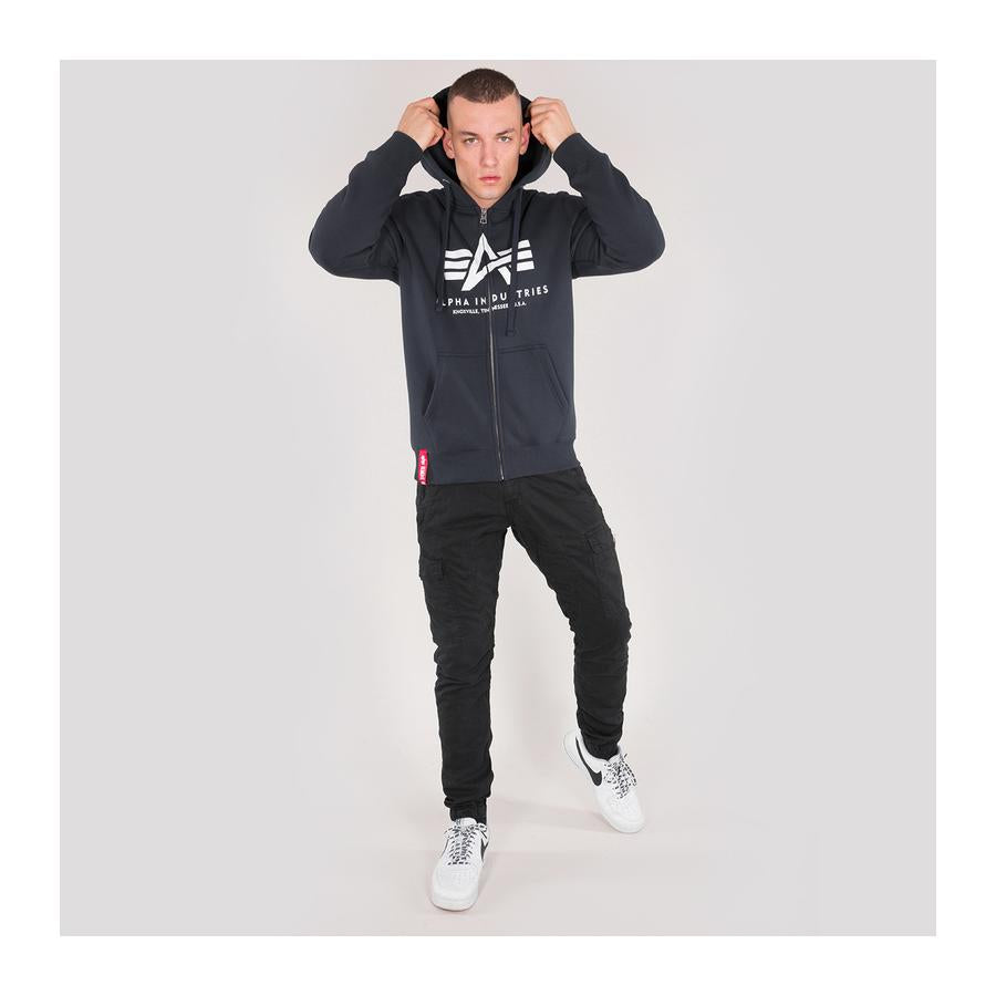 Basic Zip Hoody - replica blue