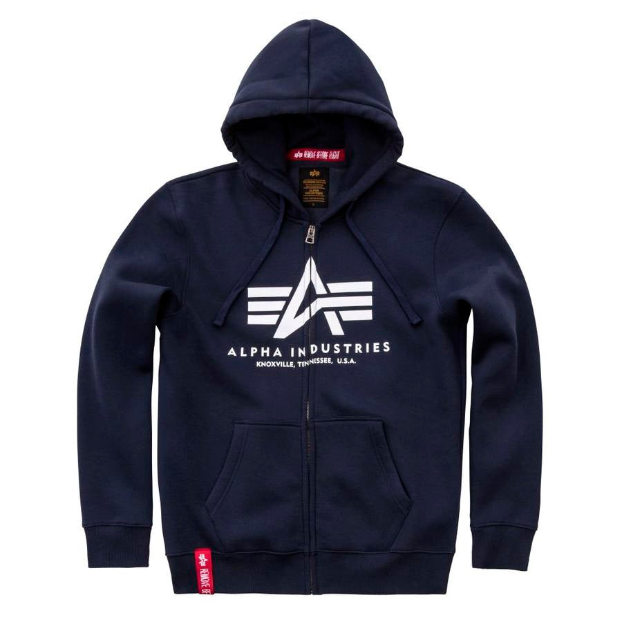 Basic Zip Hoody - replica blue