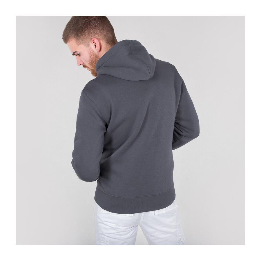 Basic Zip Hoody - greyblack