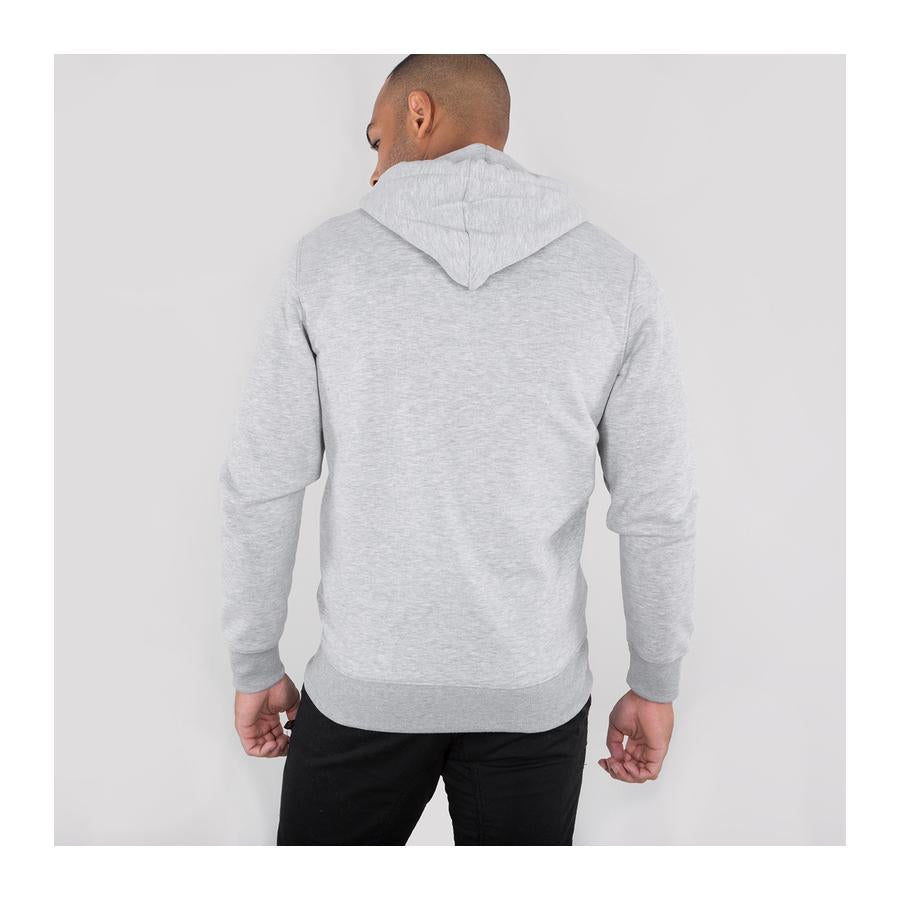 Basic Zip Hoody - greyheather