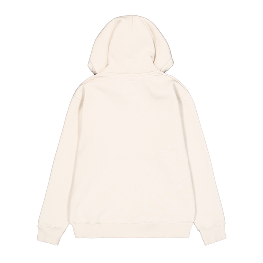 Basic Zip Hoodie - vintage white
