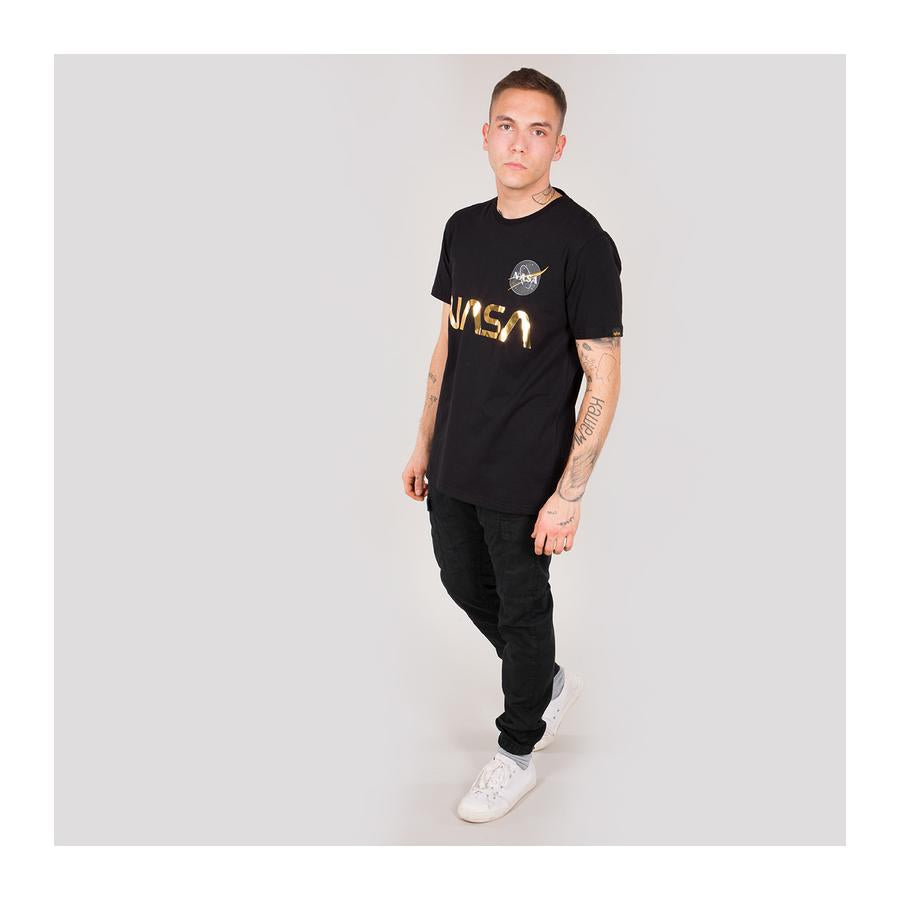 NASA Reflective T - black/gold
