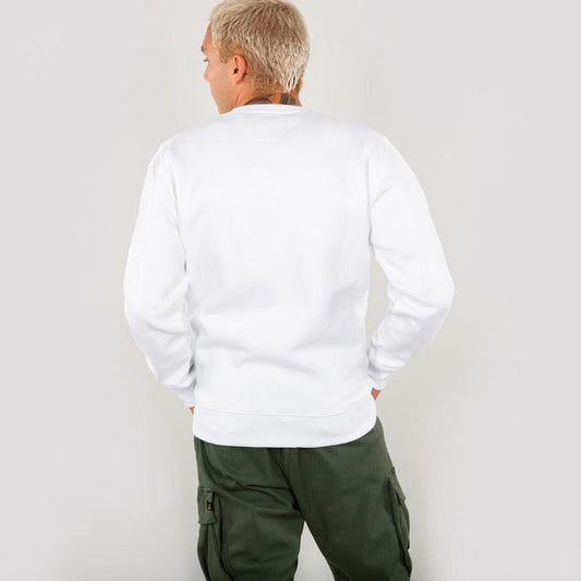 Basic Sweater Small Logo - white
