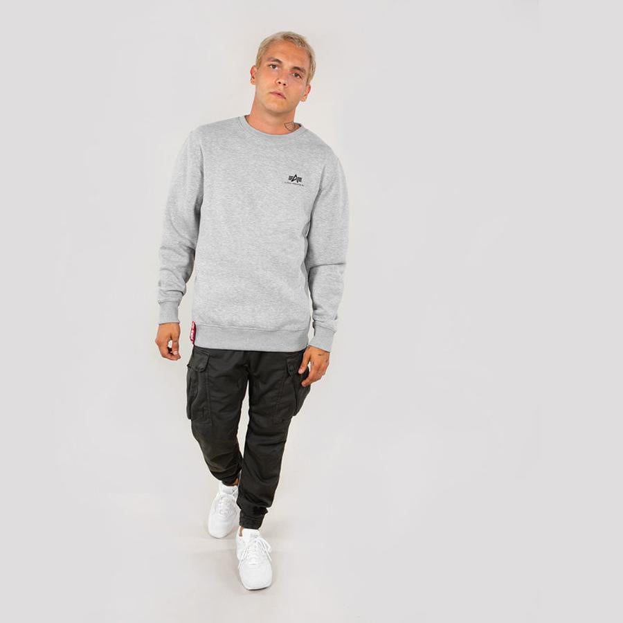 Basic Sweater Small Logo - greyheather