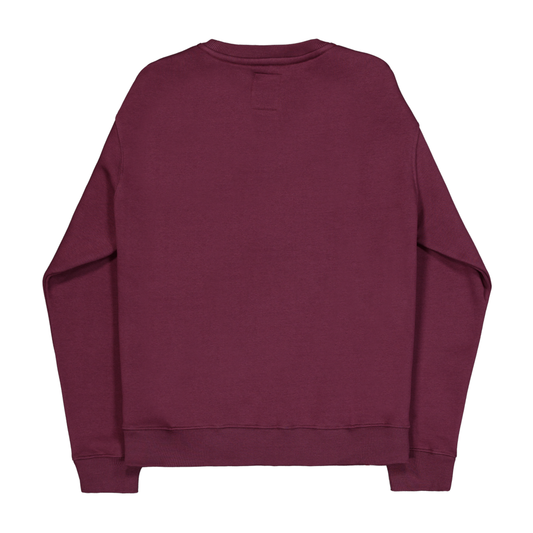 Basic Sweater Small Logo - dark cherry