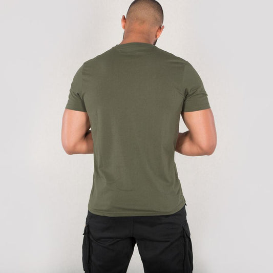 Basic T Small Logo - dark olive