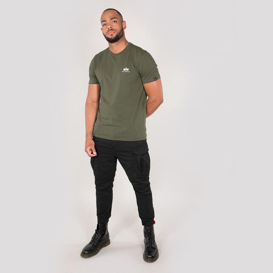 Basic T Small Logo - dark olive
