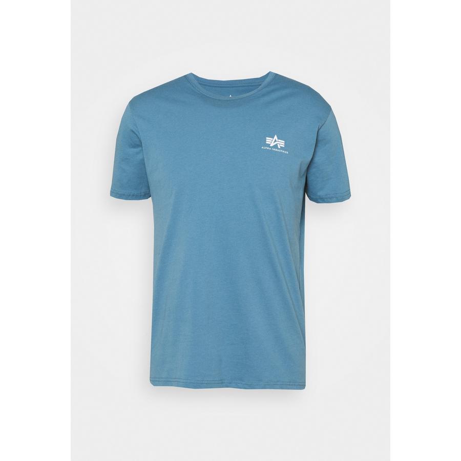 Basic T Small Logo - airforce blue