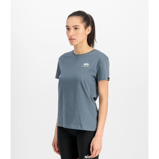 Basic T Small Logo Woman - denim blue