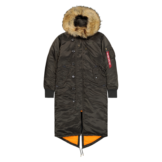 Long Fishtail Woman - black olive