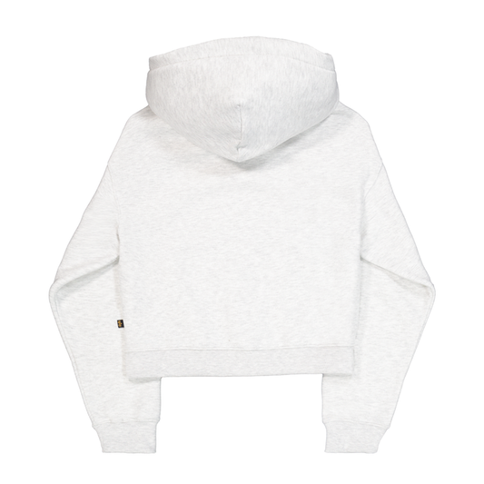 Basic Small Logo Hoodie Women - pastel grey melange