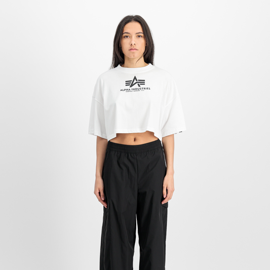 Basic Big Logo Cropped PP T-Shirt Women - white