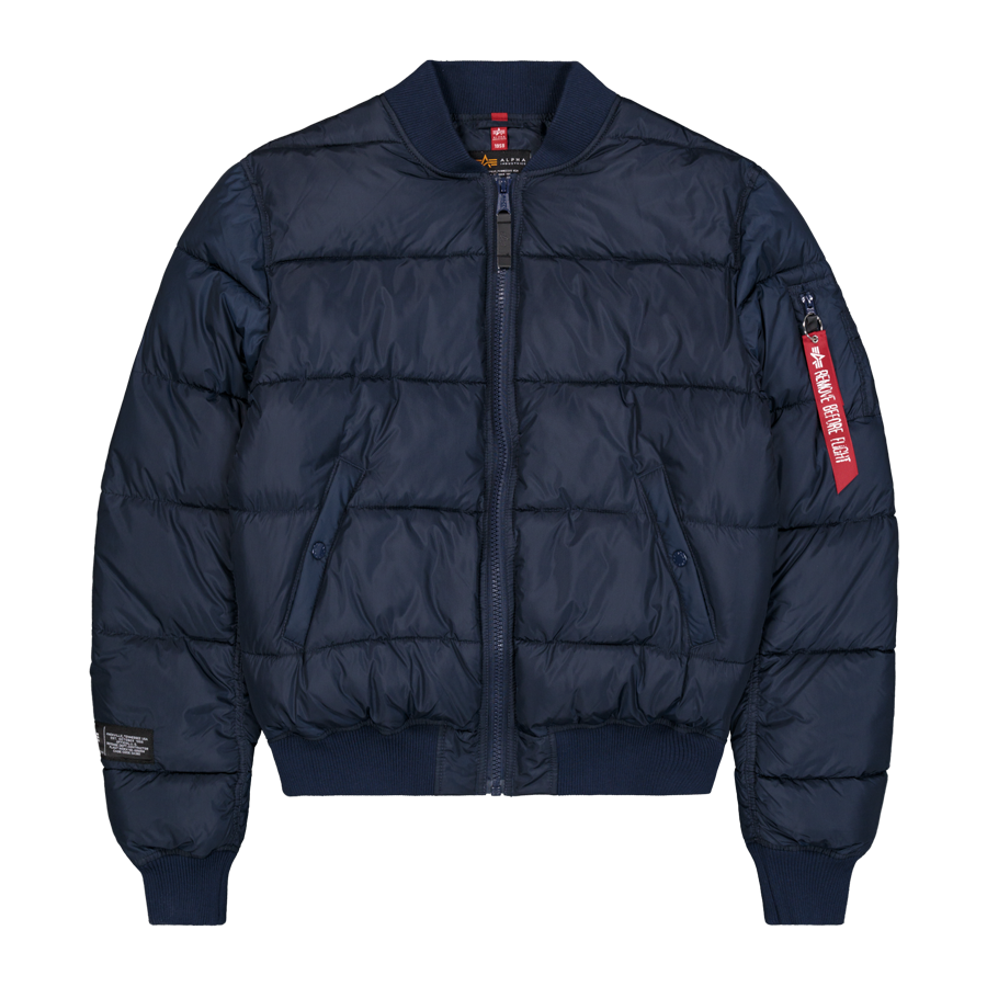MA-1 Logo Puffer Winter Jacket - ultra navy