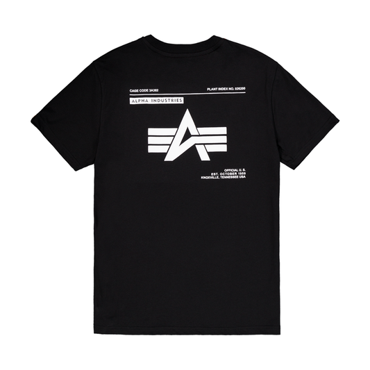 Label Backprint T-Shirt - black