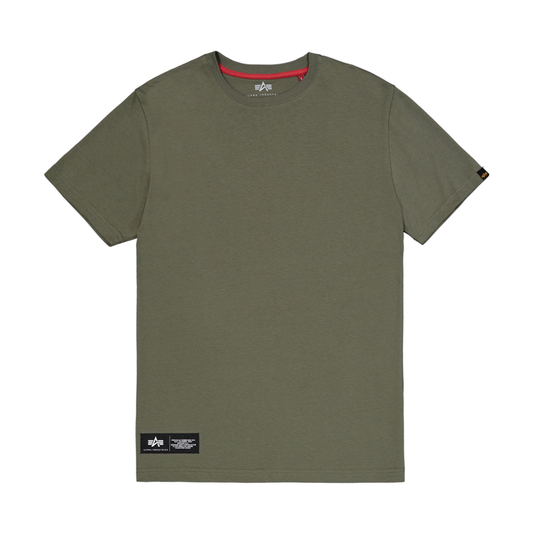 Label Backprint T-Shirt - dark olive