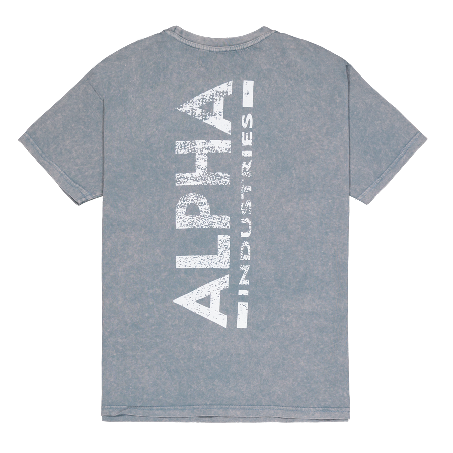 Vintage Backprint T-Shirt - denim blue