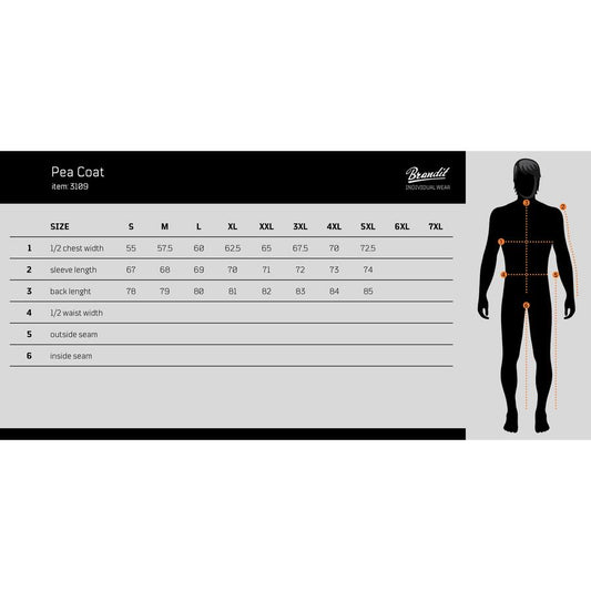 Pea Coat - anthracite