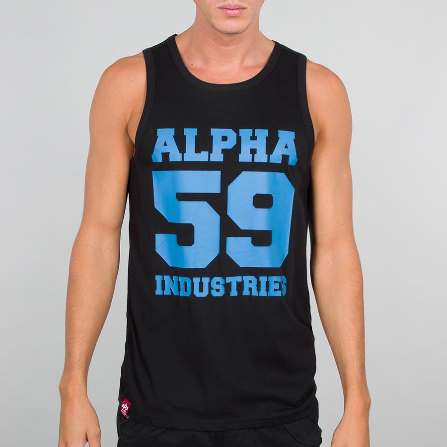 59 Tank - black/neonblue