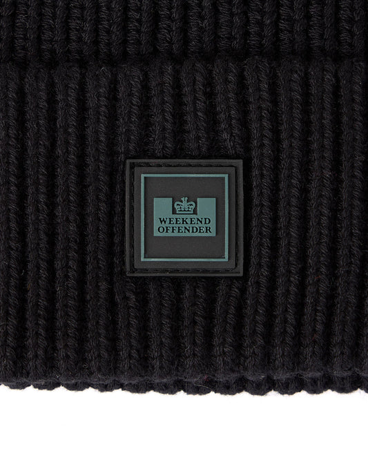 Kettama Rib Knit Beanie - Black