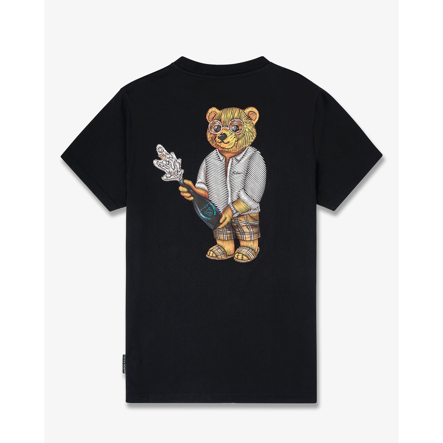 SS25 Backprint T-Shirt with Box Design, Filou CXIV. - Black