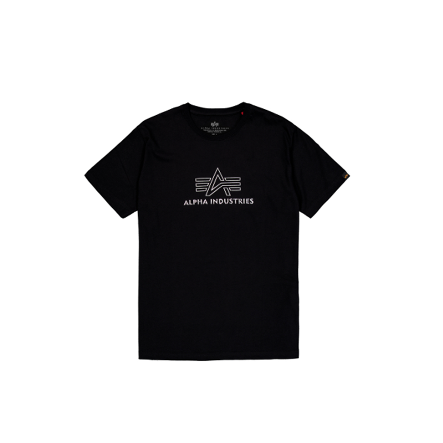 Basic Mid Logo TPU T-Shirt - black/chrome