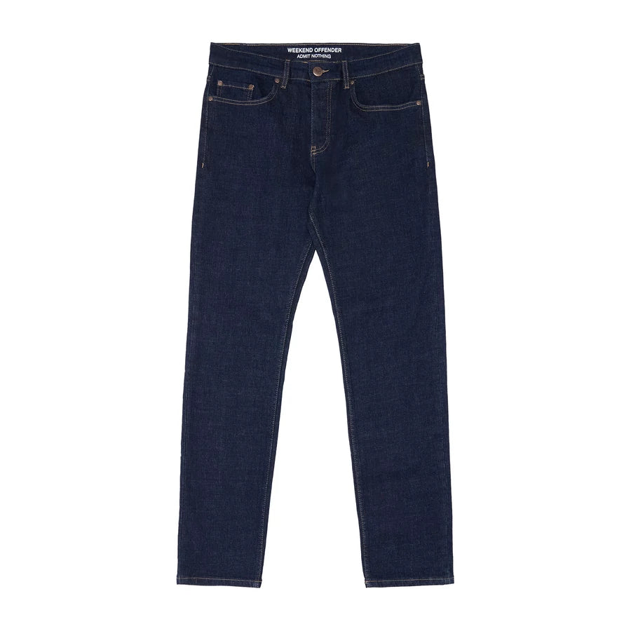Tapered Denim Jeans - dark rinsed