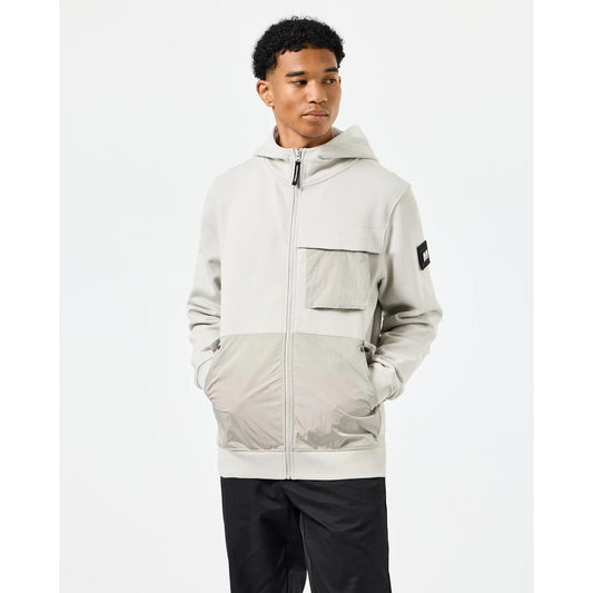 Daponte Zip Through Hoodie - rhino