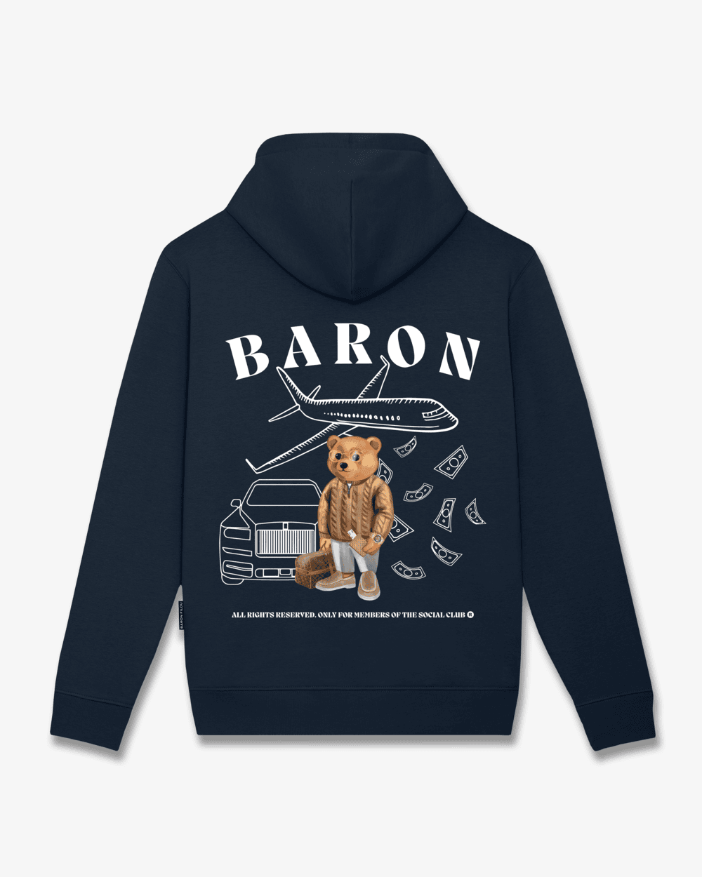 FW25 Hoodie Backprint Filou CXLVI. BARON - Navy blue