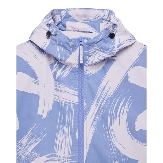 Technician Camo Cotton Jacket - cornflower blue