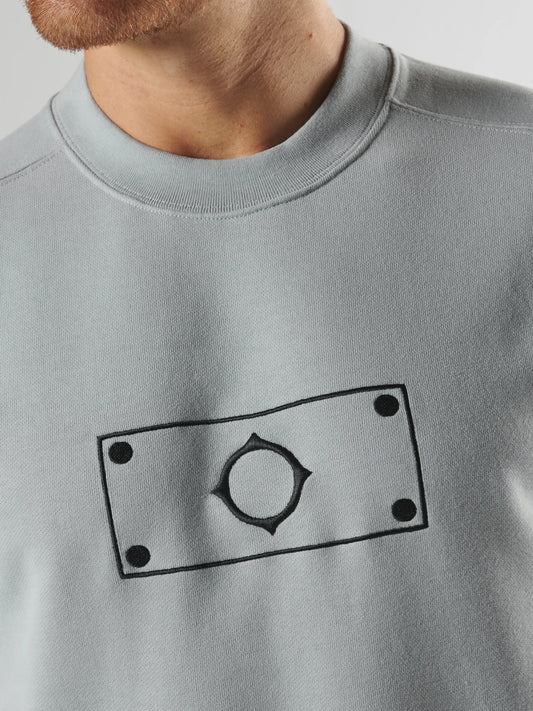 Blast Embroidered Badge Sweat - Battleship