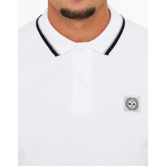 Tipped Polo Shirt - white